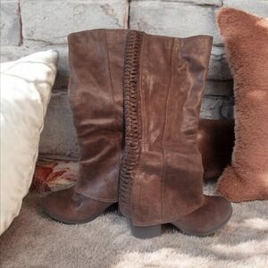 Fergalicious Brown Heeled Boots